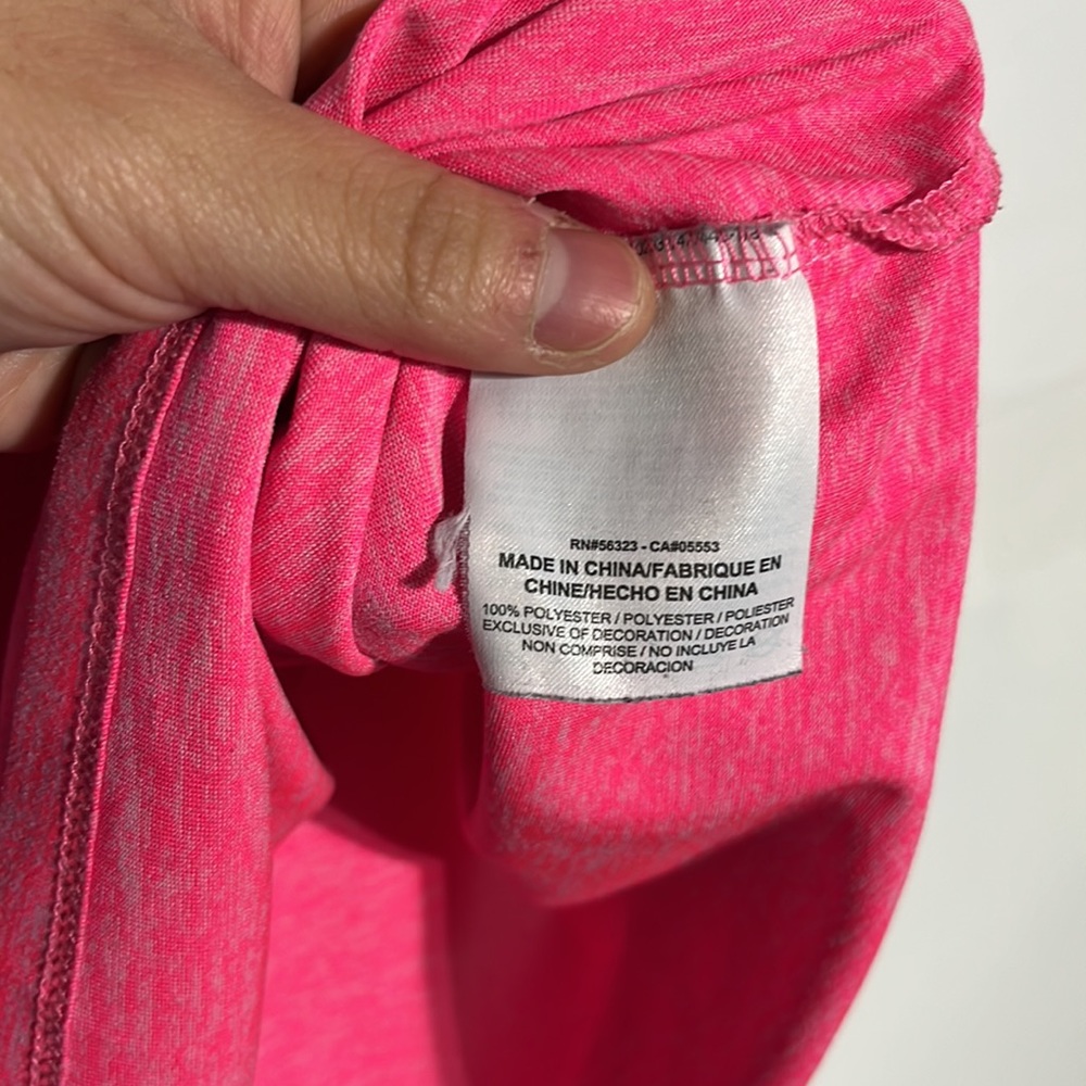 Nike Dri-Fit Hot Pink Scoop Neck Tee Size Large - Picture 5 of 6